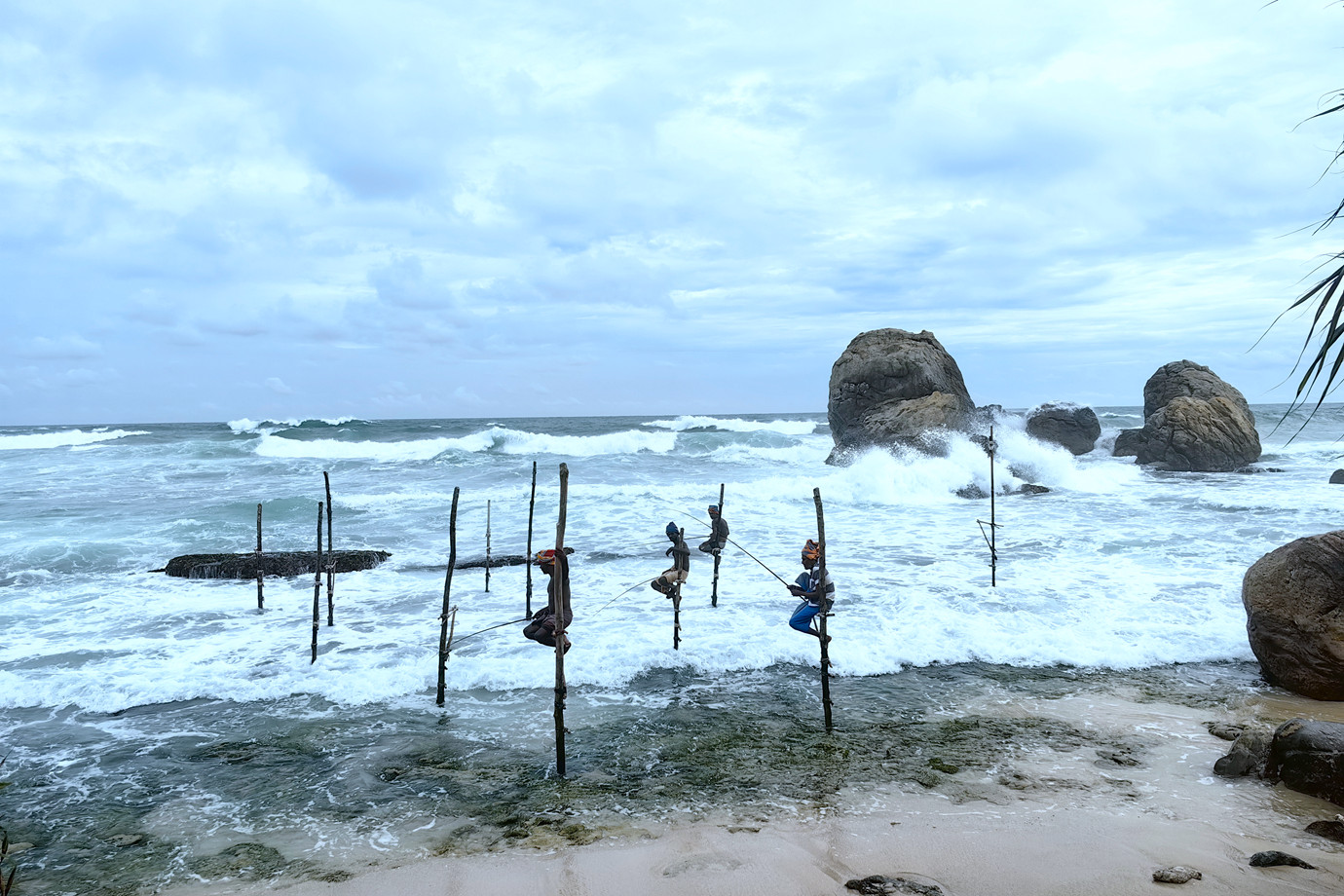 斯里蘭卡-高蹺釣魚 stilt fishing